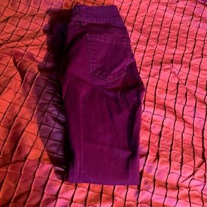 Colored pants from wax jeans